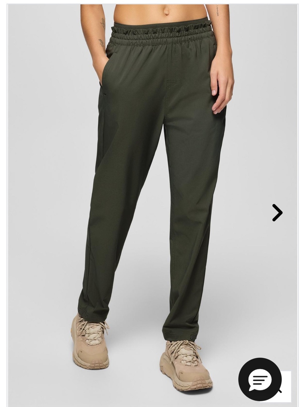 prAna Wonderland Rocks Pant in Spruce Green
